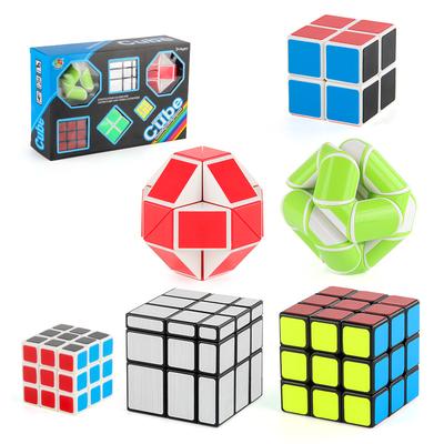 Fanxin Cub Rubik cu Formă Specială Seria Riglă Rubik Set Cutie Cadou Cub Rubik Oglindă de Ordinul 2 și 3 Riglă Magică Varietate Șarpe Magic Cub Rubik