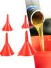 4Pcs/set Kitchen Funnel Set For Automotives Wide Mouth Bottle Funnel Household Refueling Funnel Mini Portable Oil Pot Funnels