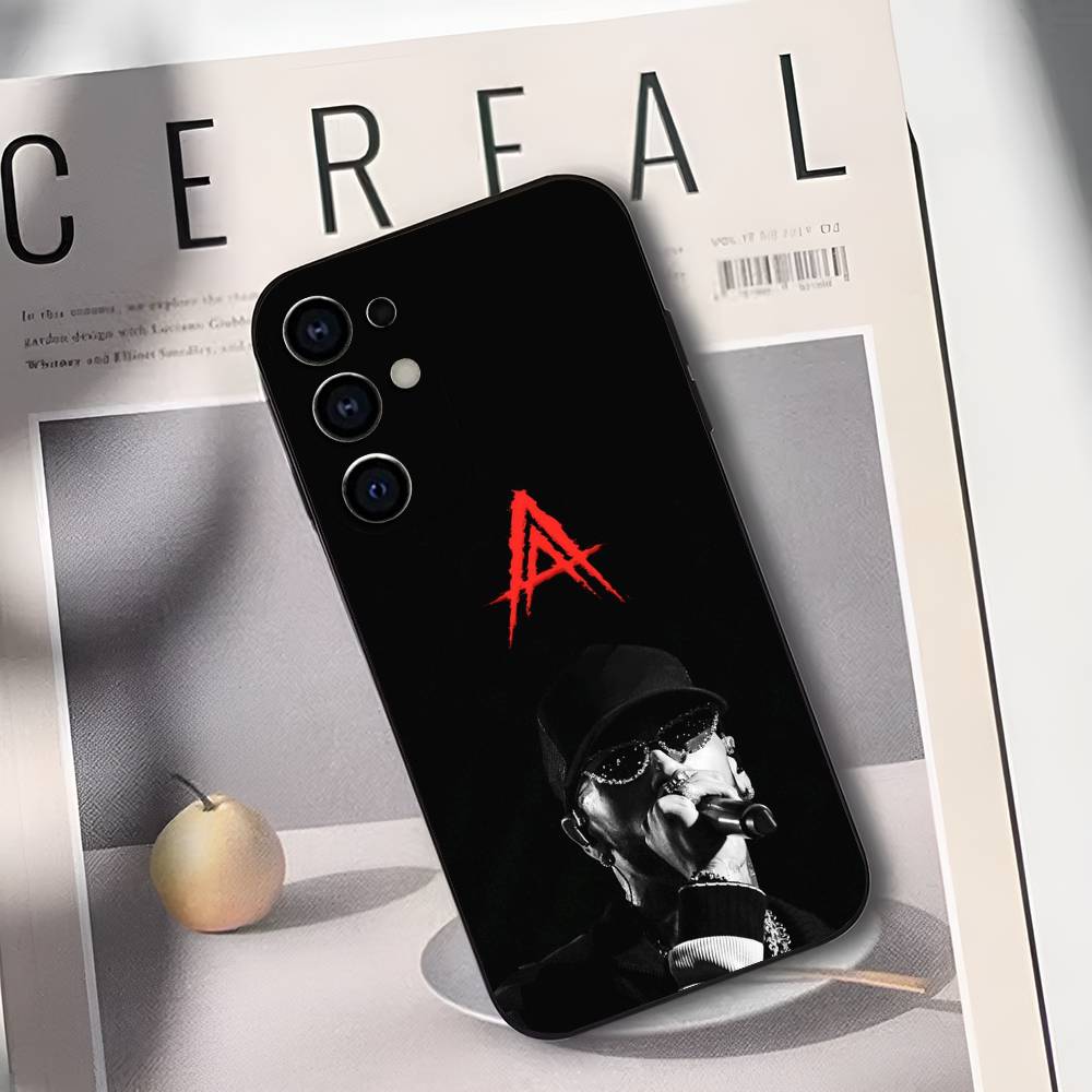 A-Anuel AA Rapper Phone Case For Samsung S25,S24,S21,S22,S23,S30,Ultra,S20,Plus,Soft Silicone Black Cover
