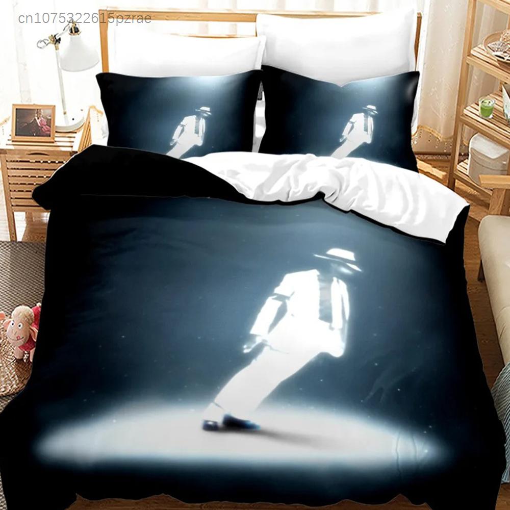 Michael Jackson Bedding Set Single Twin Full Queen King Size Musical Genius Bed Set Teenager Bedroom Duvet Cover Sets 011