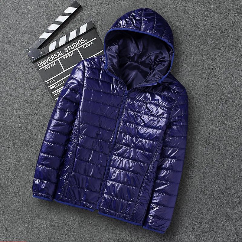 Herren Kapuzenjacke Minimalistisch Baumwolle - Trendige Kurze Einfarbige Lässige Oberbekleidung