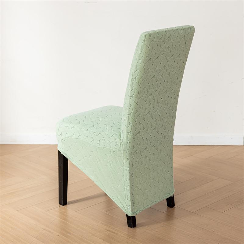 1/2/4/6Pcs Willow Leaf Jacquard Dining Chair Covers Elastic High Back Chair Slipcovers Chairs Protector Covers Wedding Kitchen