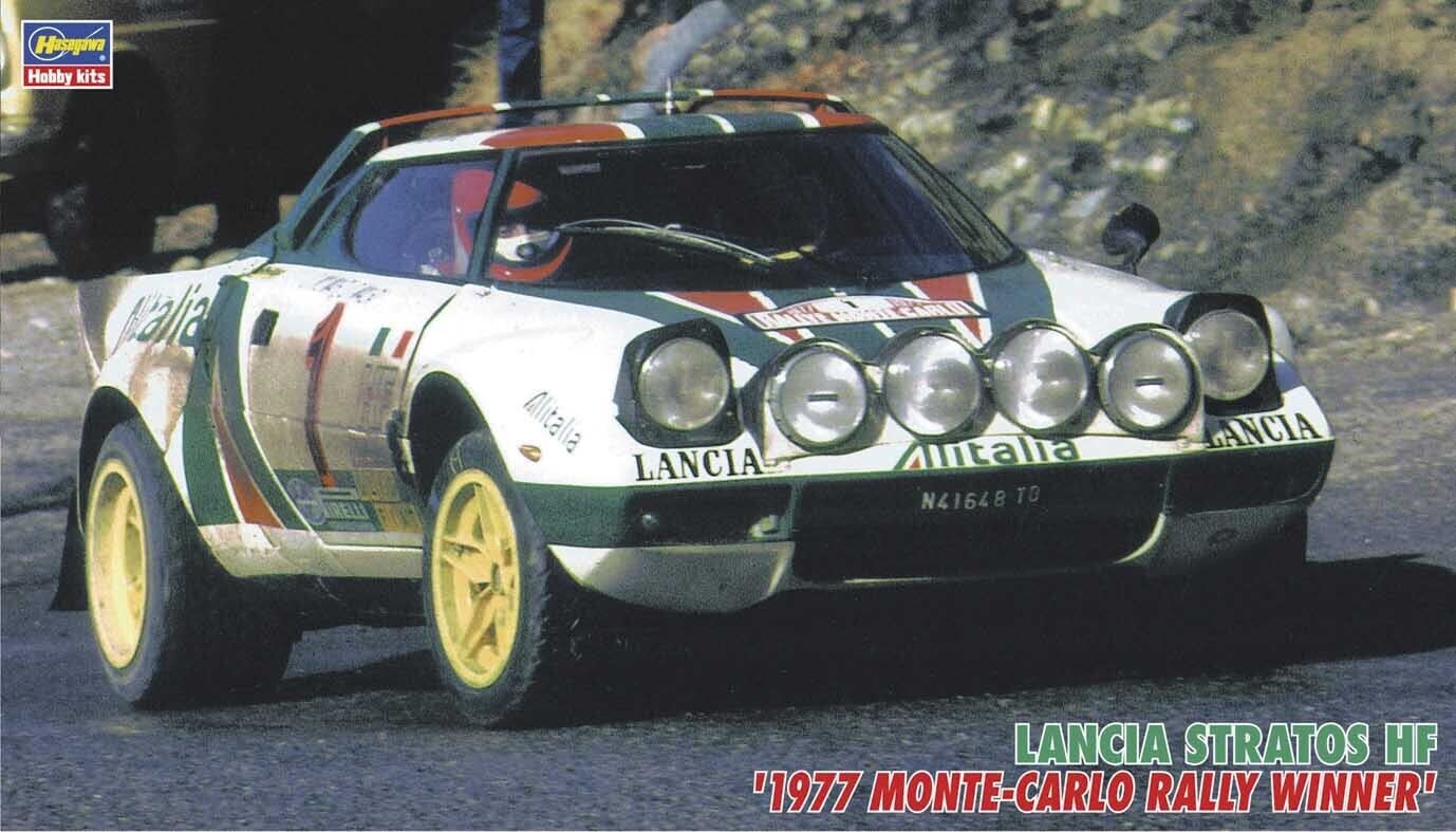

Победитель ралли Монте-Карло 1977 года Hasegawa Lancia Stratos 1/24 #CR32