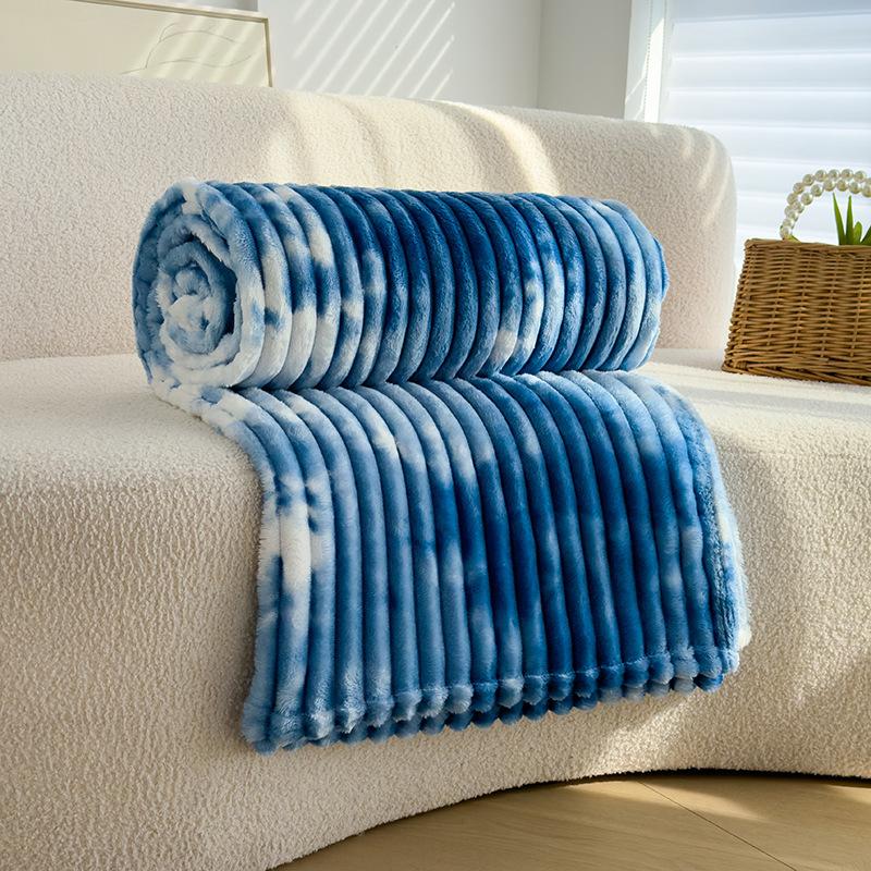 

Утолщенные одеяла, Одеяла для сна из кораллового флиса, Фланелевые покрывала для дивана, Маленькие офисные одеяла 70*100cm синий