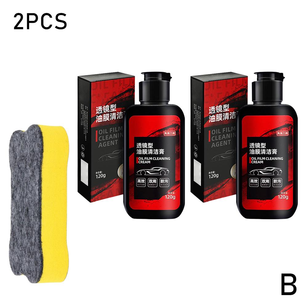 Auto Front Windshield Cleaning Decontamination Cleaning Oil Paste Window Maintenance Lifting Film Liquid Polishing Car Clea G0R0