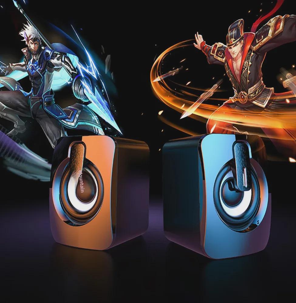 Compact Wired Desktop Subwoofer Speaker for Computer and Notebook