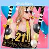 Party Birthday Photo Booth Frame With Paper Design Celebration Photos Props