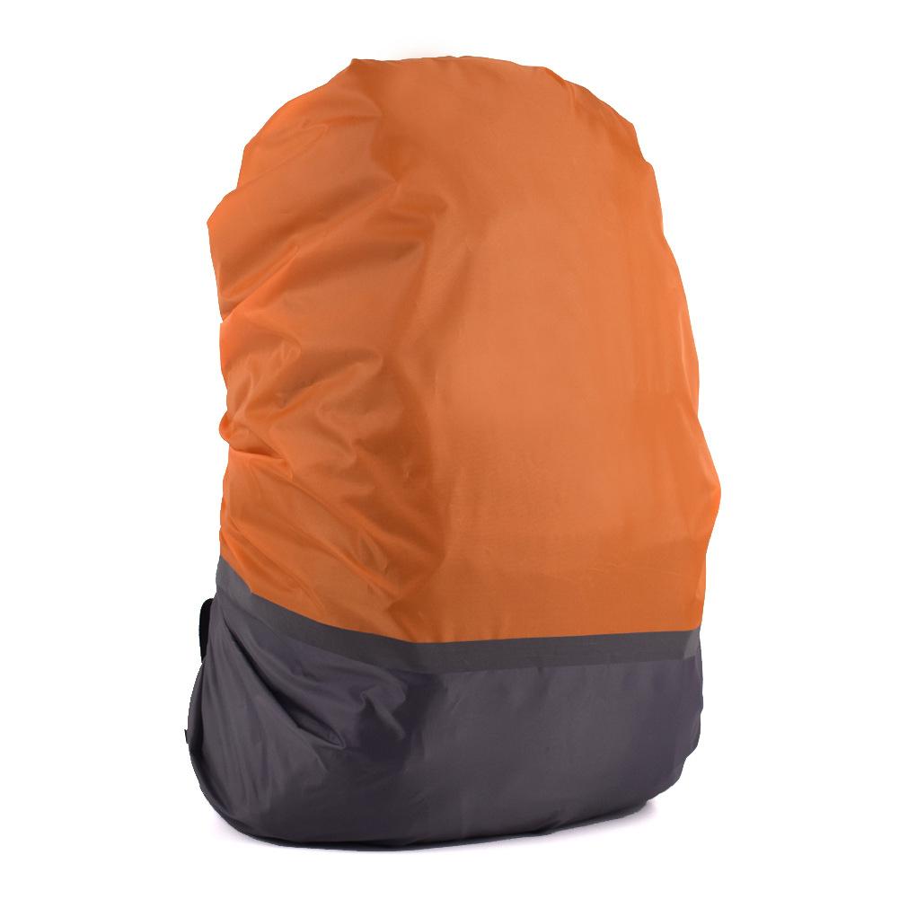 

Unisex Reflective Strip Outdoor Backpack Cover Waterproof Cycling Hiking Climbing Cover Dual Color Night Reflector Rain Cover Dust Cover S оранжевый/серый