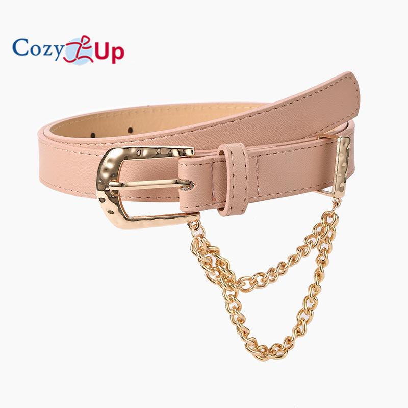 Pin Buckle Inlaid Short Chain Belt Jeans Decorative Clothing Belt Women