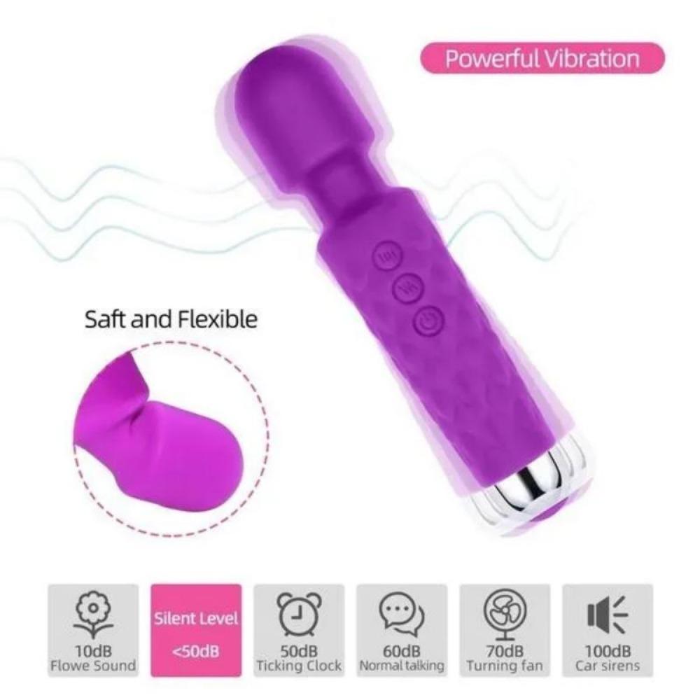 Leistungsstarker Zauberstab, 8 Geschwindigkeiten und 20 Vibrationsmuster, AV-Vibrator, Sexspielzeug für Frauen, Klitoris, Sexshop, G-Punkt, vibrierender Dildo, Bullet