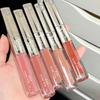 Double-Headed Lip Gloss - Watery Mirror Finish, Plump Non-Stick, Moisturizing Glass Shine Lipstick