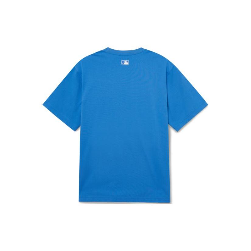 New MLB Los Angeles Dodgers Drop Shoulder Sleeve T-Shirt Unisex Blue 3ATSB0333-07BLS