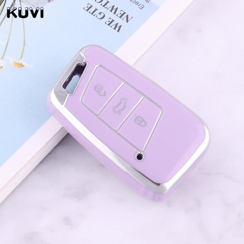 New Fashion Tpu Car Remote Key Case Cover Shell For Vw Volkswagen Passat B8 Magotan For Skoda Kodiaq Superb A7 Smart Keyless