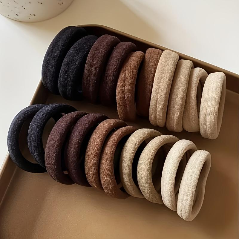 20/40 Solid Color Elastic Hair Bands | High Elasticity, Stylish and Easy Ponytail Rack, Suitable for Ladies Daily and Casual Use