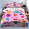 Summer Beach Decor Set Soft Comfortable Duvet Cover Bedding Set Included 1*Duvet Cover & 2*Pillowcases, Gift