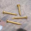 100Pcs Round Head Nail Brazen Brass Vintage DIY Craft Fastener Installation Accessories