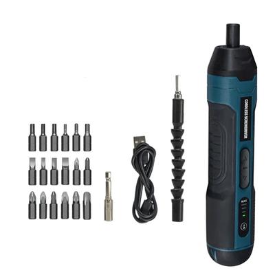 Mini-Akkuschrauber, wiederaufladbar, 1300 mAh, Einstellbohrmaschine, Multifunktions-Demontage, Drehmoment-Reparaturwerkzeuge