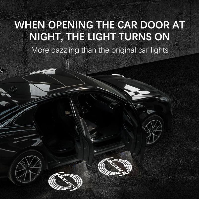 Car HD Projector Lamp LED Auto Door Welcome Light For Honda Accord 9Th 10Th Gen 2014-2022 Accord Accessories