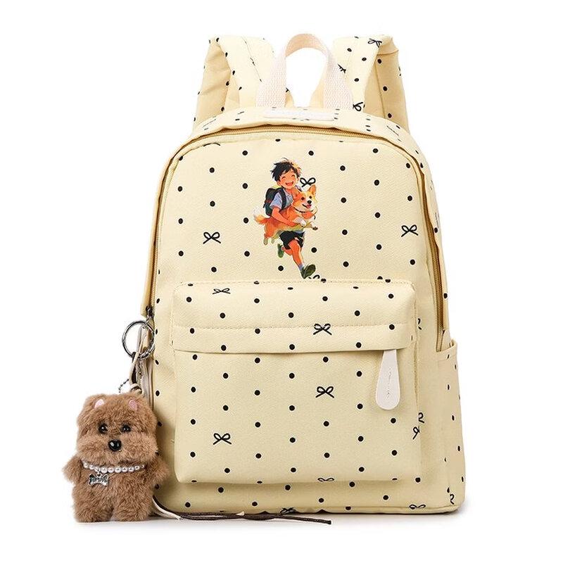 OGAR Ins-Style Polka Dot School Backpack Medium