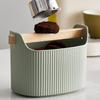 Espresso Grounds Knock Box Espresso Dump Bin Removable Espresso Bucket 1300ml Non-slip Knock Box Coffee Ground Dump Bin Espresso