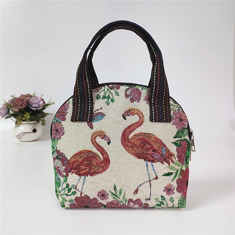 2025 Ethnic Style Embroidered Shell-Shaped Canvas Handbag: Cell Phone, Coin, and Shopping Bag