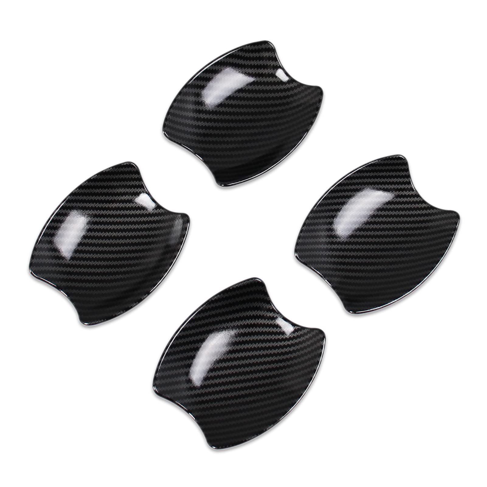 

RUIQ Защитная накладка на ручку наружной двери для Nissan Kicks Предотвращает царапины от Специально разработано для Nissan Kicks Углеволокно (Модель P15) -