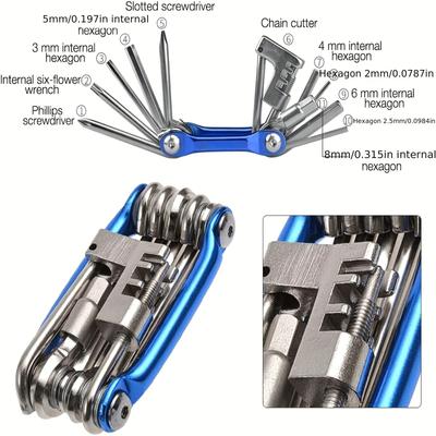 11 In 1 Portable Multifunctional Bike Repair Tool Kit For Outdoor Bicycle Cycling