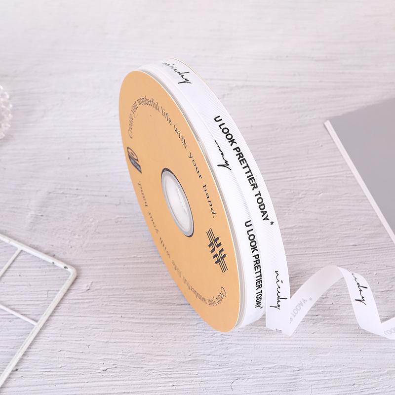1.5m Small English Thread Ribbon for Gift Box and Cake Bouquet Packaging