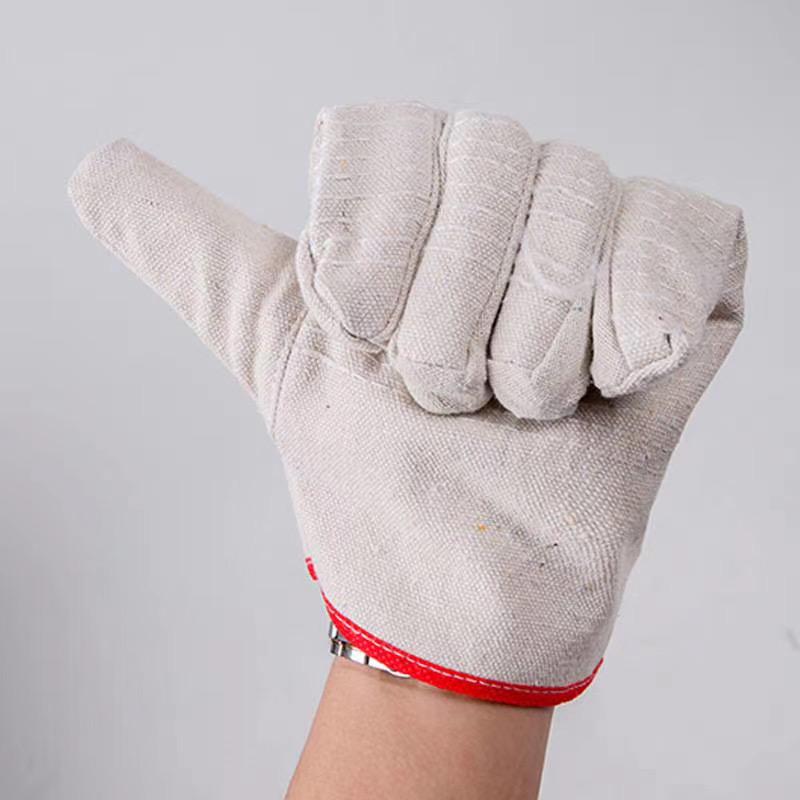 Hao An Xing 24-Strand Double-Layer Canvas Gloves for Welders - Wear-Resistant, Thickened Labor Protection
