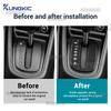 For 1999 2000 2001 2002 2003 2004 SEAT Leon Gear Shift Panel Frame Cover Sticker LHD Soft Real Carbon Fiber Interior Accessories.