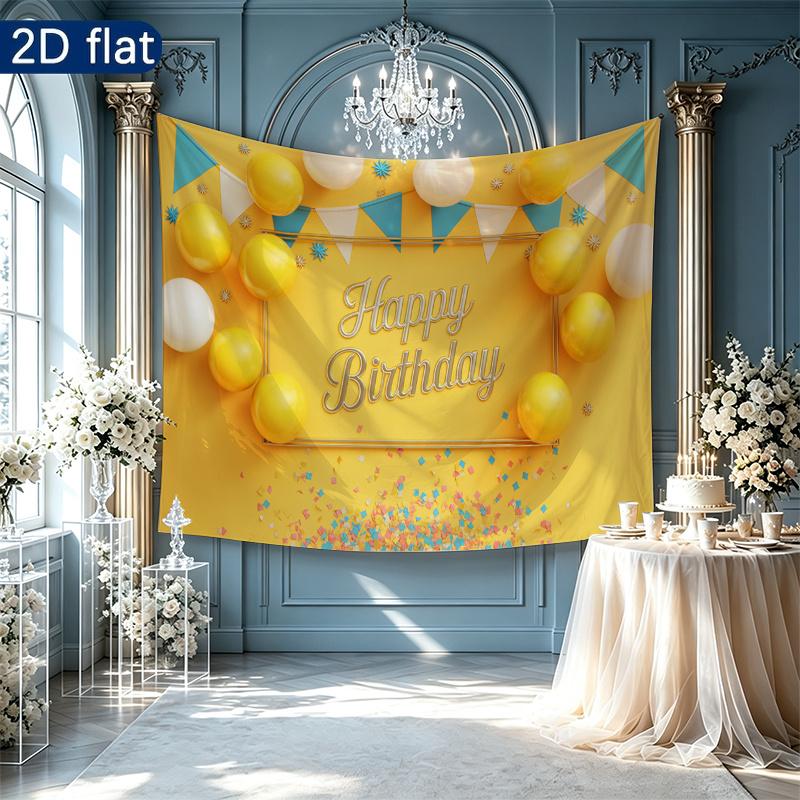 Party Backdrop Happy Birthday Birthday Photo Booth Background Front Door Decor
