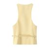 Trendy European & American Women's French Fashion Belted Vest Top