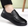 Classic Brand Men's Genuine Leather Shoes Thick Soles Comfortable Office Business Casual Shoes Versatile Brown Men's Loafers