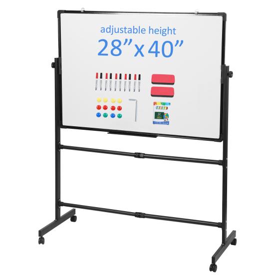 Double-Sided Easel Board with Stand 40x28