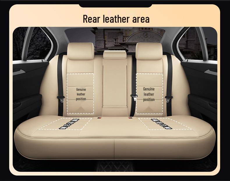 Originele Lederen Autostoelhoezen voor Diverse Modellen - Volledige Dekking Kussens