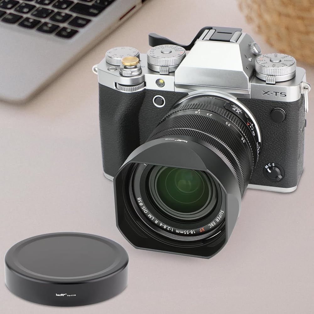 Haoge LH-X13B Bayonet Square Metal Dedicated Lens Hood for Fujinon XF 18-55mm F2.8-4 R LMOIS Lens and Fujinon XF 14mm F2.8 R Lens (with X-Pro3 XT30 XT