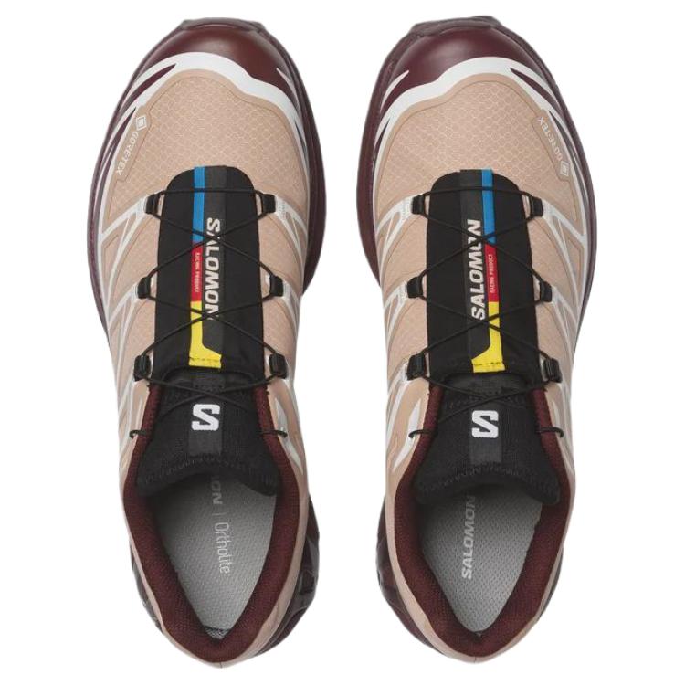 SALOMON Scarpe da ginnastica unisex XT-6 GORE-TEX Mahogany Rose Rosa Color cuoio-Porto Nero L47863700