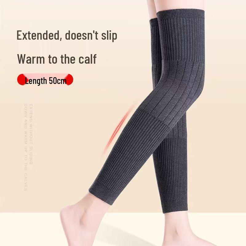 Genunchiere calde și îngroșate pentru femei, pentru iarnă - Ciorapi lungi cu protecție articulară pentru persoane de vârstă mijlocie și vârstnici