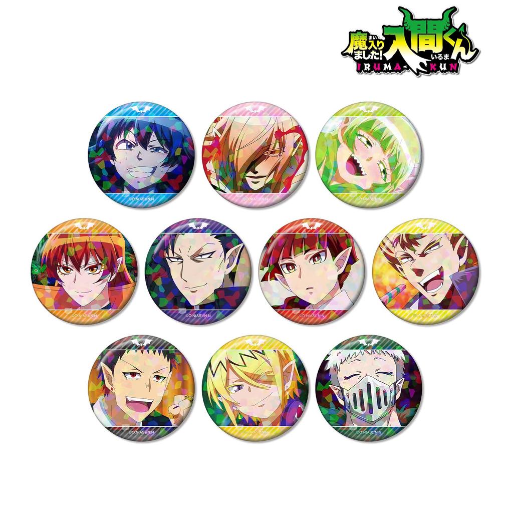 Welcome to Demon Trading Scene Hologram Can Badges Box of 10 School! Iruma-kun