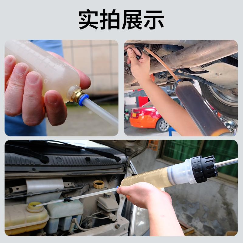 Car Oil Fluid Extractor  Auto Oil Change Syringe with Hose Manual Fuel Suction & Filler Fluid Oil Change Evacuator Pump