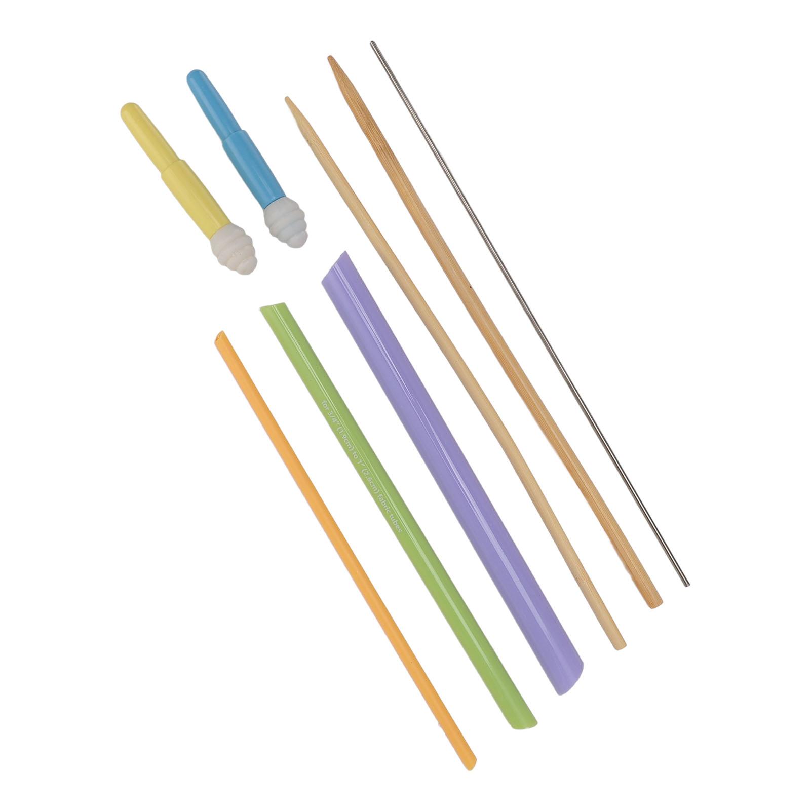 

3 шт. приспособления для выворачивания тканевых трубок с 2 шт. мини-ниткорезателями, набор инструментов для быстрого выворачивания для домашнего шитья