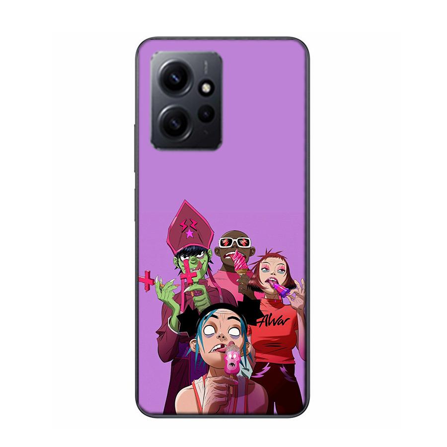 Gorillaz Anime Phone Case For Redmi 12 13C 12C 15C 9 10 10C Note 13 Pro Plus 14 15 Pro 9T 9C 9A TPU Soft Cover Clear Cell Cases