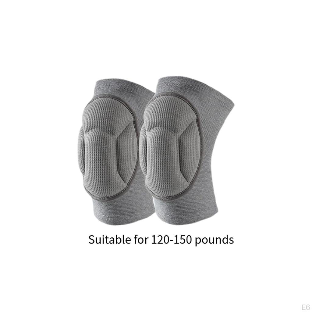 2 Pieces Knee Pads Anti Collision Non Slip Soft for Women Men Sleeve Sports Patella Support