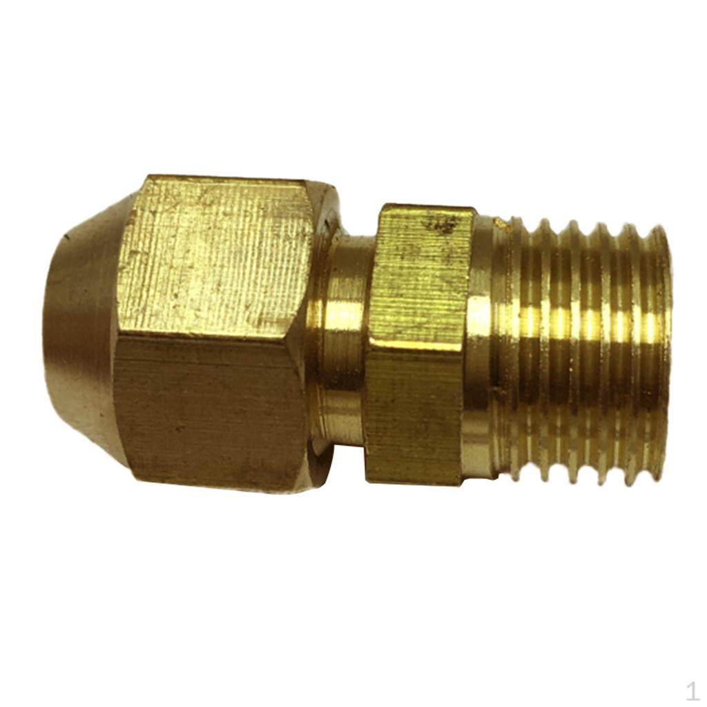 Raccordo Maschio da 1/4 di pollice, Raccordo in Ottone, Adattatore per Idraulica, 3 Misure (giorno 6-10mm)