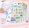 Xin Mo M5 Japanese Die-cut Sticker Book: Versatile Tearable Journal for DIY Collage and Gumi Crafts