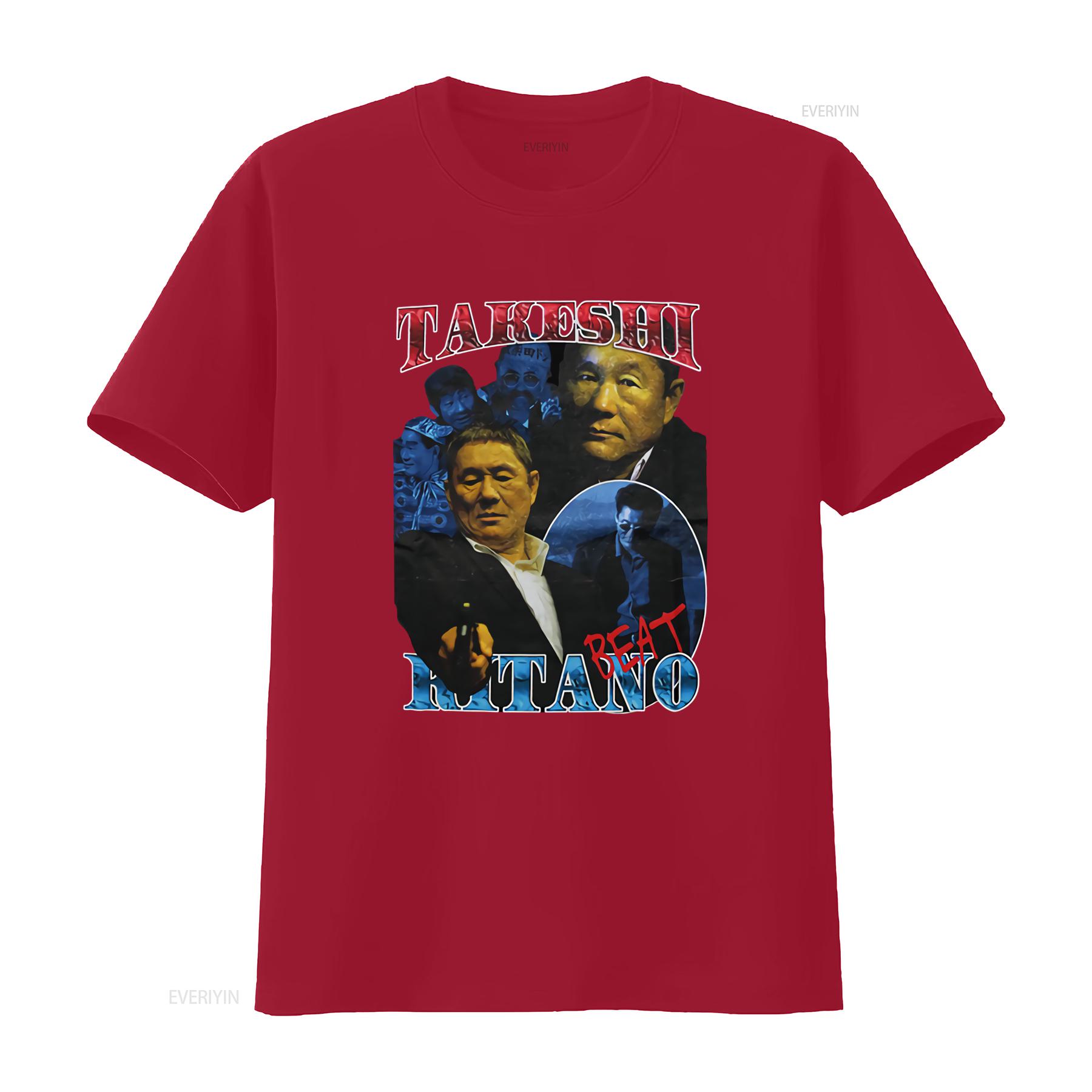 Takeshi Kitano Movie Outrage Original Promotional T Shirt Size Xl Black Retro Print Design Classic Film Theme vintage Washed S