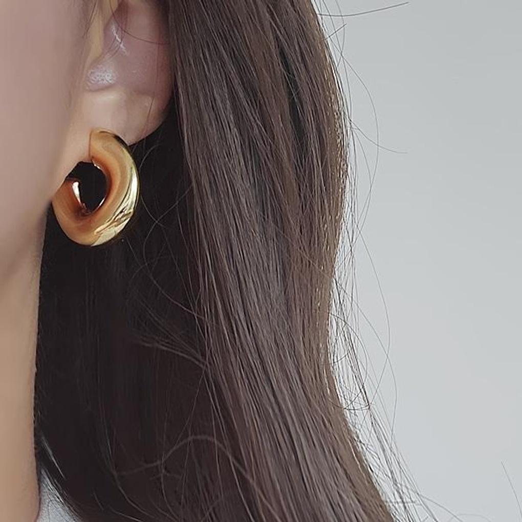 

Жіночий повсякденний аксесуар: Сережки-кільця Гарний день Silver