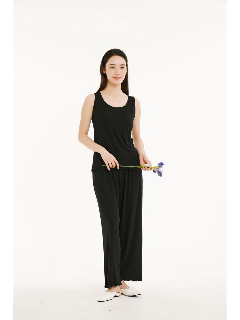 2026 Spring/Summer Women's Sleeveless Solid Color Slimming Vest Top Pullover Base Layer