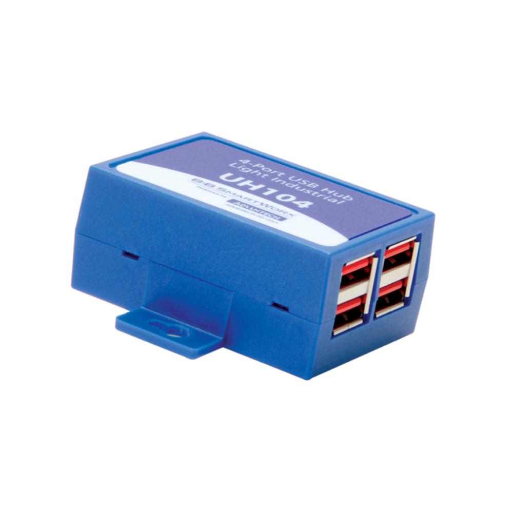 Advantech ULI-414LI 4 Port High Speed 480Mbps High Stability Compact Industrial Grade USB 2.0 Hub синий