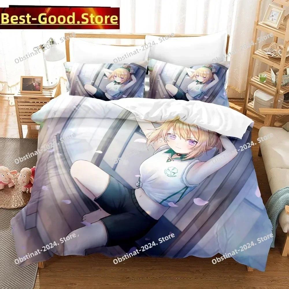 3D Anime Girls The Ryuo's Work Is Never Done Bedding Set Print Single Comforter Duvet Cover Pillow Case 3 Pieces Kids Adult Size